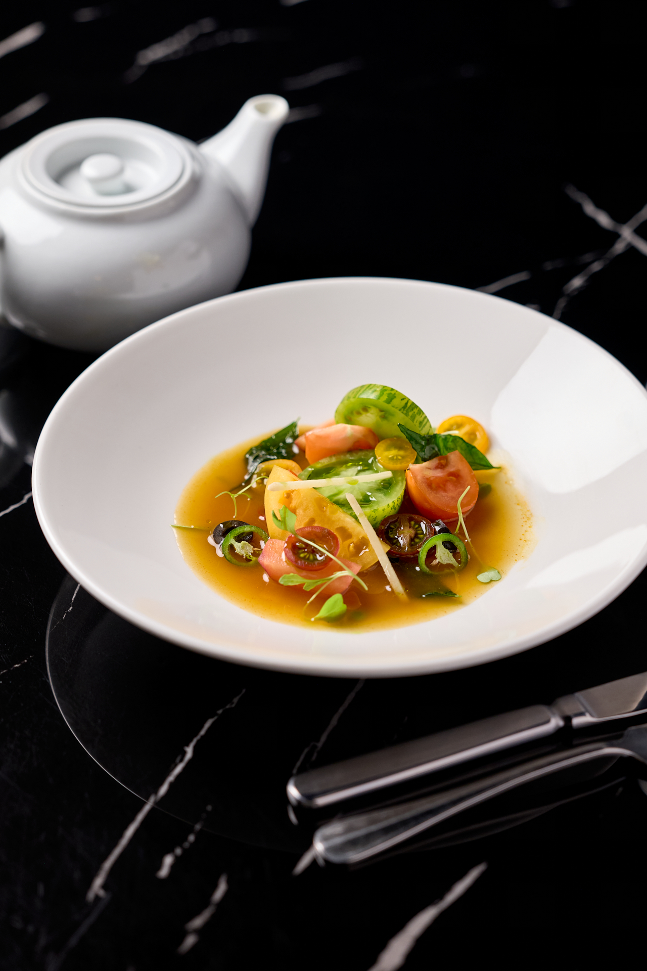 Exquisite South Indian preparation with layered spices and handcrafted presentation